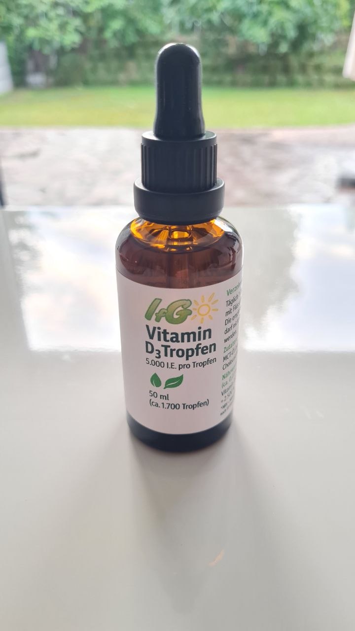 Flasche Vitamin D3 Tropfen